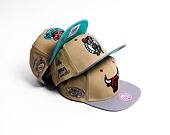 Kšiltovka Mitchell & Ness CLASSIC CANVAS SNAPBACK Chicago Bulls Tan