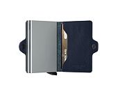 Peněženka Secrid Twinwallet Vegetable Tanned Navy-Silver