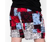Kraťasy Karl Kani Small Siqnature Paisley Resort Shorts navy/red/light blue