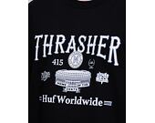 Triko HUF × Thrasher Monteray Longsleeve Black