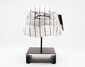 Klobouk Karl Kani Signature Pinstripe Bucket Hat white/black