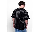 Triko Karl Kani 6030153 Small Signature Pinstripe Tee Black/White