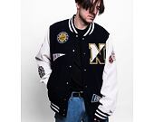 Bunda New Era Heritage Patch Varsity Jacket Navy / Off White