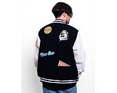 Bunda New Era Heritage Patch Varsity Jacket Navy / Off White