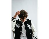 Bunda New Era Heritage Varsity Jacket Chicago White Sox Black / Off White