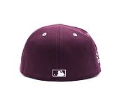 Kšiltovka New Era 59FIFTY MLB WS Sidepatch Trail Mix New York Yankees Plum / Chrome White