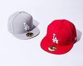 Kšiltovka New Era 59FIFTY MLB Basic Los Angeles Dodgers - Scarlet / White