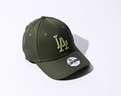 Dětská kšiltovka New Era 9FORTY Kids MLB League Essential Los Angeles Dodgers Olive