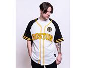 Dres Mitchell & Ness Practice Day Button Front Jersey BOSTON BRUINS White