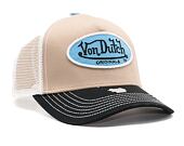 Kšiltovka Von Dutch Trucker Boston Sand/White