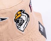 Klobouk New Era Heritage All Over Patch Bucket Oat Milk
