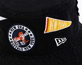 Klobouk New Era Heritage All Over Patch Bucket Black