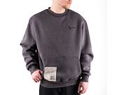 Mikina Karl Kani Chest Signature Kaniverse Destroyed OS Crew Anthracite