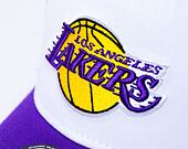 Kšiltovka New Era - NBA Team Clear 9FORTY Trucker - LA Lakers - White / Red
