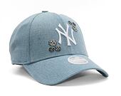Dámská kšiltovka New Era 9FORTY Womens MLB Denim Daisy New York Yankees Sky Blue / Optic White