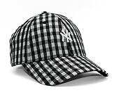 Dámská kšiltovka New Era 9FORTY Womens MLB Gingham New York Yankees Black