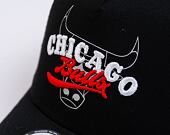 Kšiltovka New Era 9FORTY A-Frame Trucker NBA Logo Overlay Chicago Bulls Black / White