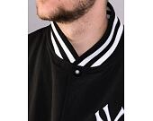 Bunda New Era Team Logo Back Print Bomber New York Yankees Black / Optic White