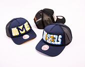 Kšiltovka Mitchell & Ness NCAA Billboard Trucker Snapback University Of North Carolina Navy