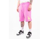 Kraťasy New Era MLB Pastel Shorts Los Angeles Dodgers Wild Rose Pink / Off White