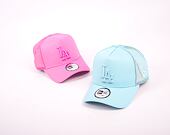 Kšiltovka New Era 9FORTY A-Frame Trucker MLB Tonal Mesh Los Angeles Dodgers Pastel Blue