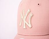 Dámská Kšiltovka New Era 9FORTY Womens MLB Metallic Logo New York Yankees Pink Rouge / Silver