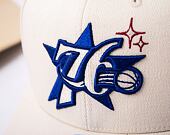 Kšiltovka Mitchell & Ness NBA Merch Logo Classic Red 76Ers Cream