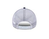 Kšiltovka New Era 9FORTY A-Frame Trucker MLB Team Script Los Angeles Dodgers Dark Royal / White