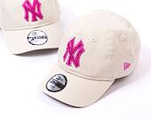 Dětská Kšiltovka New Era 9FORTY Kids MLB Boucle New York Yankees Stone / Pink