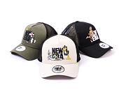 Kšiltovka New Era 9FORTY A-Frame Trucker Looney Tuners - Willy the Coyote Black / White