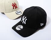 Kšiltovka New Era 9FORTY League Basic New York Yankees Strapback Black / Optic White