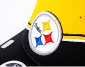 Kšiltovka New Era 9FORTY Stretch-Snap NFL Sideline 23 Pittsburgh Steelers Team Colors