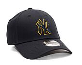Kšiltovka New Era 9FORTY MLB Team Outline New York Yankees Navy / Mellow Yellow