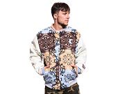 Bunda Karl Kani OG Block Paisley College Jacket light blue/multicolor