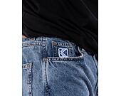Džíny Karl Kani Small Signature Baggy Five Pocket Denim vintage mid blue