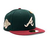 Kšiltovka New Era 59FIFTY MLB "Leaf Drop" WS Patch Atlanta Braves Green / White