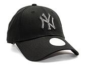 Dámská Kšiltovka New Era 9FORTY Womens MLB Diamante New York Yankees Black