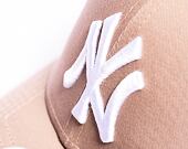 Dámská Kšiltovka New Era 9FORTY Womens MLB League Essential New York Yankees Pastel Brown / Chrome W