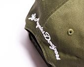 Kšiltovka New Era 9FIFTY MLB Side Patch Script Los Angeles Dodgers Olive / Dark Green