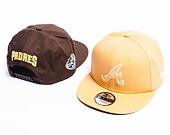 Kšiltovka New Era 9FIFTY MLB Side Patch Script Atlanta Braves Bronze / Dark Brown