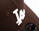 Kšiltovka New Era 9FORTY MLB League Essential Los Angeles Dodgers Dark Brown / Off White