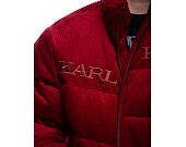 Bunda Karl Kani Retro Corduroy Puffer Jacket dark red
