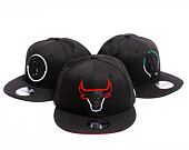 Kšiltovka New Era 9FIFTY NBA Split Logo Chicago Bulls Black / Scarlet