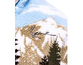 Fleecová Bunda Karl Kani Metal Signature Landscape Teddy Troyer olive/brown/blue