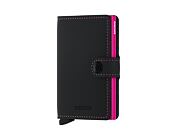 Peněženka Secrid Miniwallet Matte Black & Fuchsia