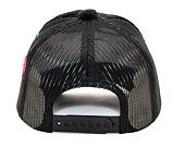 Kšiltovka Reflection Luxury Fuzzy Trucker Satin Black / Multi