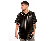 Triko New Era Pinstripe Jersey Black / Stone