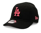 Dětská kšiltovka New Era 9FORTY Kids MLB League Essential Los Angeles Dodgers Black / Lava Red