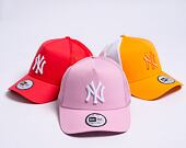 Kšiltovka New Era 9FORTY A-Frame Trucker MLB League Essential New York Yankees Fondant Pink / White