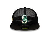 Kšiltovka New Era 59FIFTY MLB Mesh Patch Seattle Mariners Black